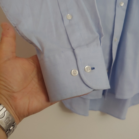 Izod Blue Dress Shirt - Picture 4 of 11